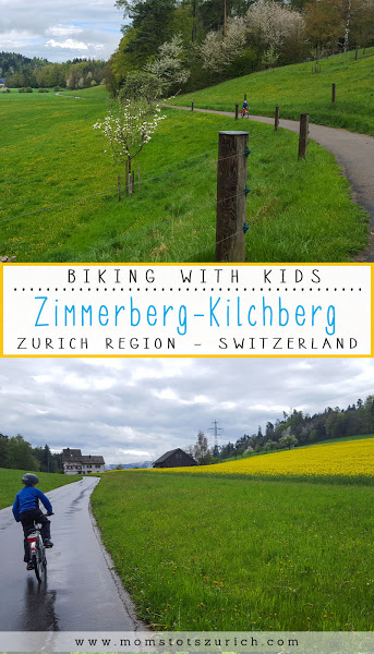 fun family bike ride along Zimmerberg, the hills between the Sihl river valley and Zurich lake. Lots of pretty green spaces along the way and two small lakes, all accessible by bike and foot. Zurich Region - Switzerland