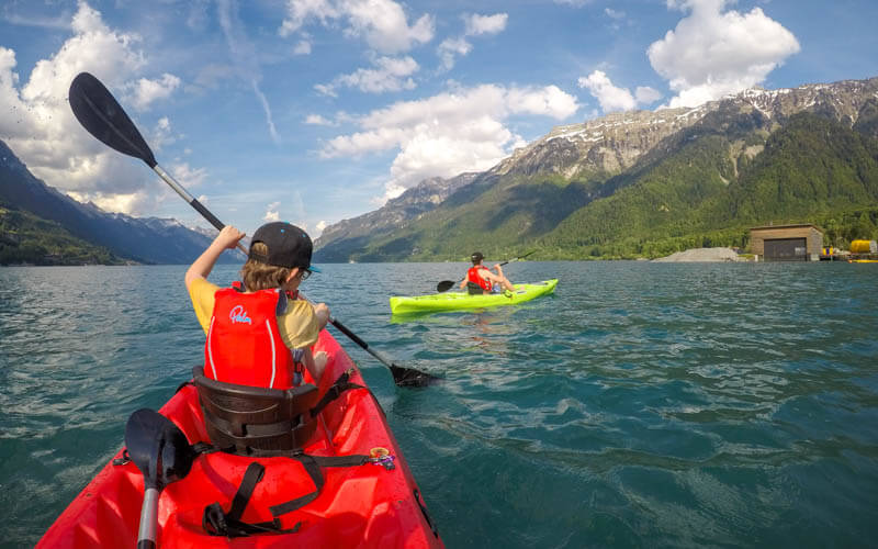 Kayaking on Lake Brienz, Interlaken
