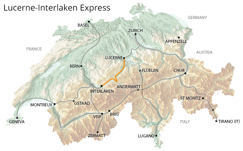 train journeys switzerland map